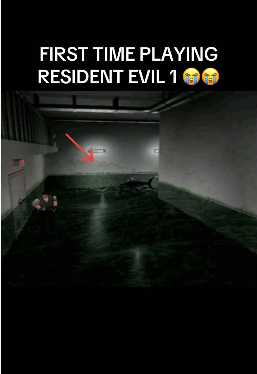 I DID NOT EXPECT THAT AT ALL 💀 #ResidentEvil #residentevil1 #RaccoonCity #PS1 #FYP 