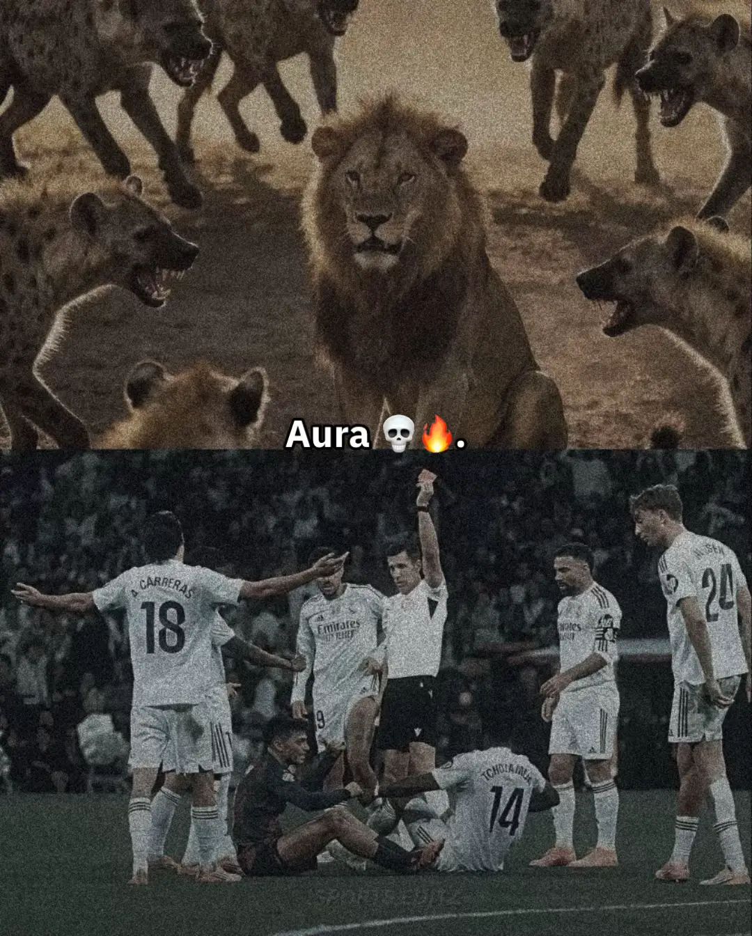 The hyenas gathered around the lion (Pedri). They celebrated Pedri's expulsion because they know he is the best midfielder in the world 💀 #pedri #realmadrid #barcelona #foryoupage #fyp 