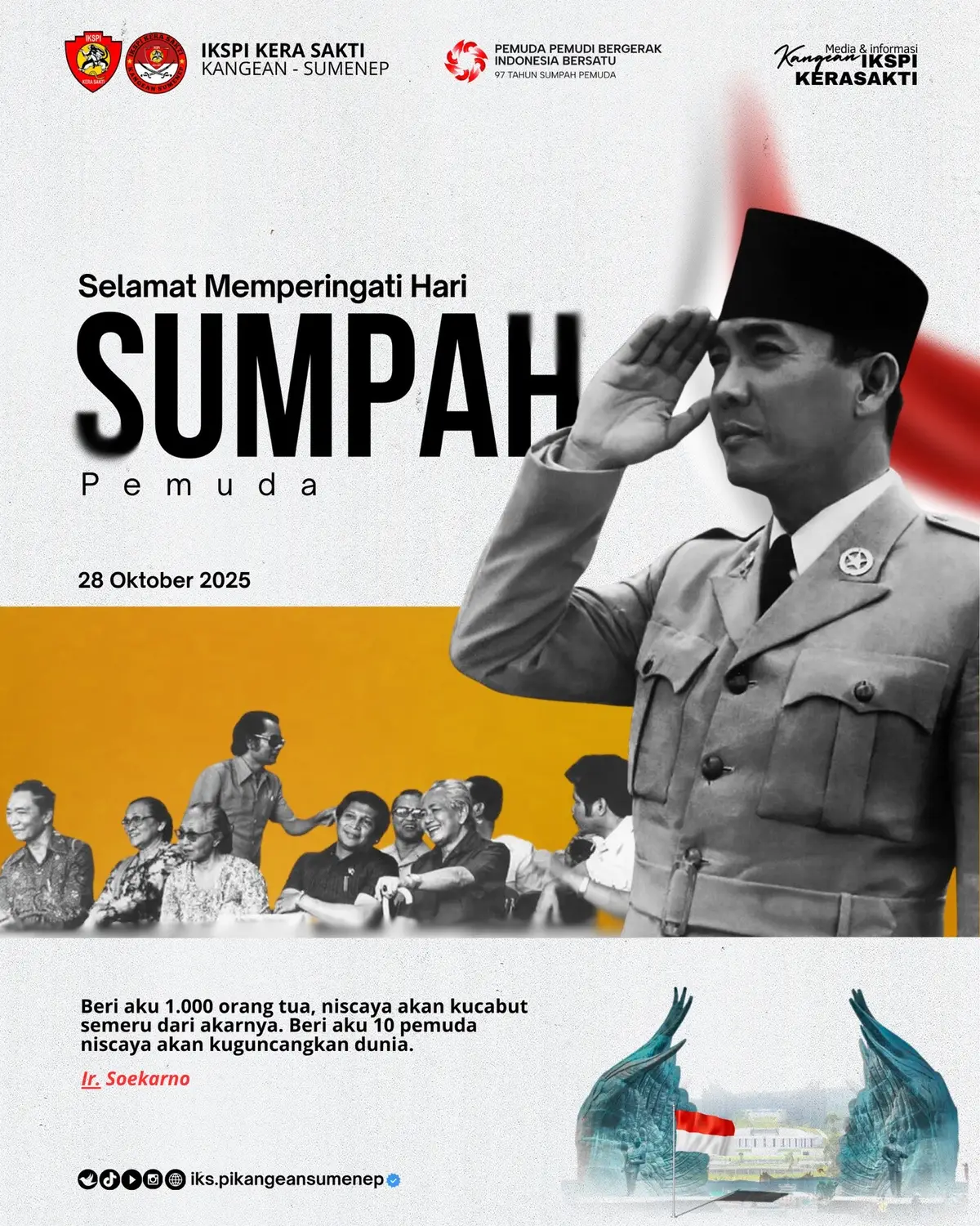 Selamat memperingati hari  Sumpah pemuda 2025🇲🇨 #sumpahpemuda #pemudaindonesia #republikindonesia🇮🇩 #fyp #ikspikerasakti_indonesia 