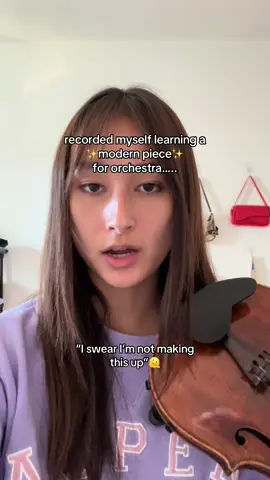 send help (disclaimer: I do enjoy some modern music and there are so many wonderful new pieces out there, and I always try to be open minded with these things - but can’t lie I’m having a hard time with this one) #violin #music #classicalmusic 