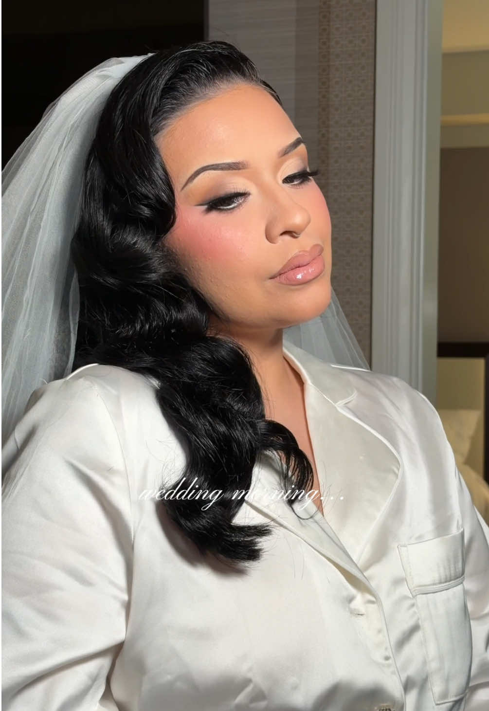 my wedding morning 🌹 glam team  hair @TiangcoHair  makeup @Makeupbyrosec  #weddingmorning #bridalmakeup #fyp #bride #wedding 