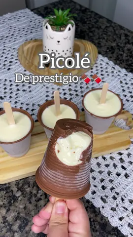 Picolé de prestígio 🍫🍫 #sorvete #sobremesa #receitas #receitasimples #fyp 