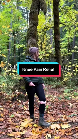 If your knees ache, you need to try this strap!  Silicone patellar knee strap — How to stop knee pain when hiking, running or squatting 👍 #kneepain #kneepainrelief #kneebrace #patellabands #patellartendon 