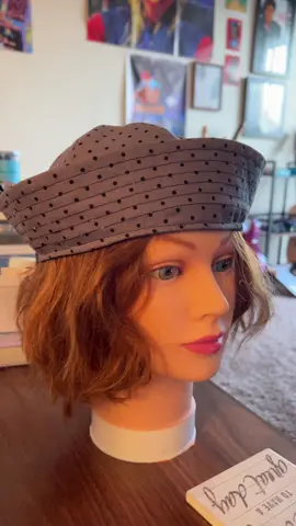 I keep seeing sailor hats so I decided to make one! It’s not perfect but it turned out cute! Might add a button to the top! Also got this head from jc pennys when they were closing lol #fashiontiktok #sewingtiktok #sewing #sailorhat 