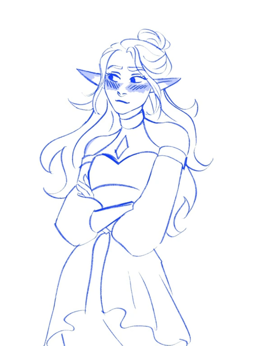 Have a throwback because I was splitting wood today instead of drawing. *throws sparkles*. If you haven't met them yet, introducing Emryl and Delan, my and my writing partner @MasqueOfBlueLife  roleplay characters.  #fyp #dnd #roleplay #throwback #fantasy 