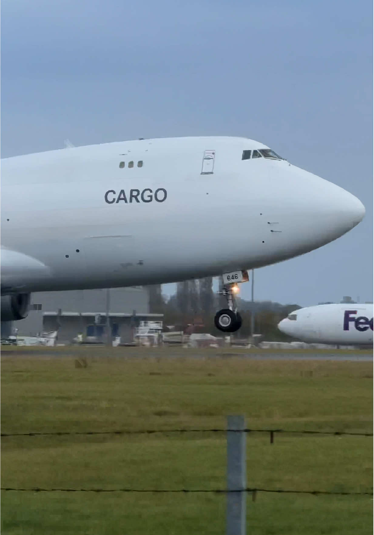Cargo Boeing 747 ❤️ takes off from London Stansted #boeing747 #cargo #aviation #planespotting #london 