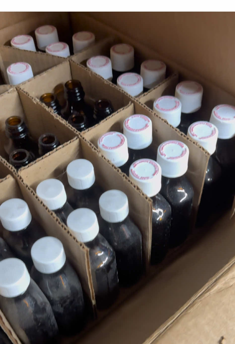 These were put down here long time ago, however makes me wonder what they were using them for back then 😂 #strange  #basement #cleanout #bottles #old 