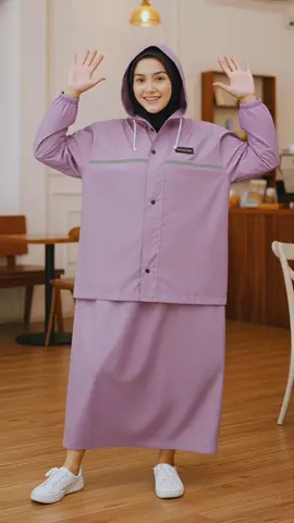 Promo jas hujan dewasa murah raincoats mantel Setelan Rok wanita 