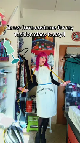 Used an unwearable muslin dress that I made in class for this costume lol #artschool #halloween #fashionschool 