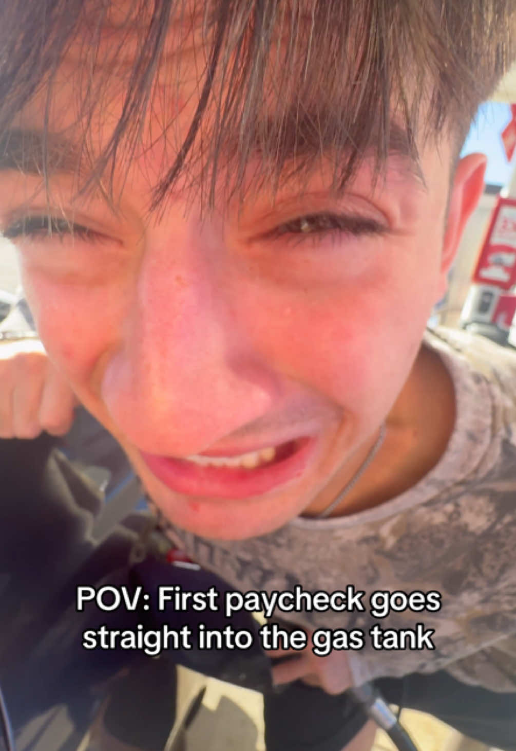 Credit card is my best friend 😄 #fyp #real #gas #relatable #viral 