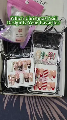 Easy press on nails for Christmas! I adore these holiday nail designs and the ease of press ons. @Nail Haven  #easypressonnails #christmasnails #pressonnails #tiktokshopcreatorpicks #creatorsearchinsights 