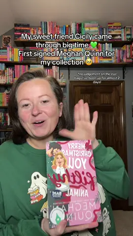 My sweet friend Cicily came through big time and got me my very first signed @Meghan Quinn book  for my collection 💚 I’ll be diving into this book tonight while sitting with my sweet momma 💕 at the hospital. If you haven’t read her books yet, this is your sign!! She’s an auto buy author and one of my forever favorites! #BookTok #meghanquinn #romancereader #spicybooktok #spicyromcom 
