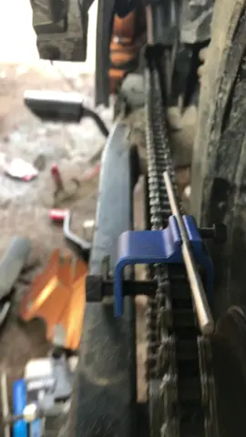 Chain sprocket alignment #chainsprocketalignment #chainadjustment #motorcycleaccessories #formotorcycle #rearsprocket 