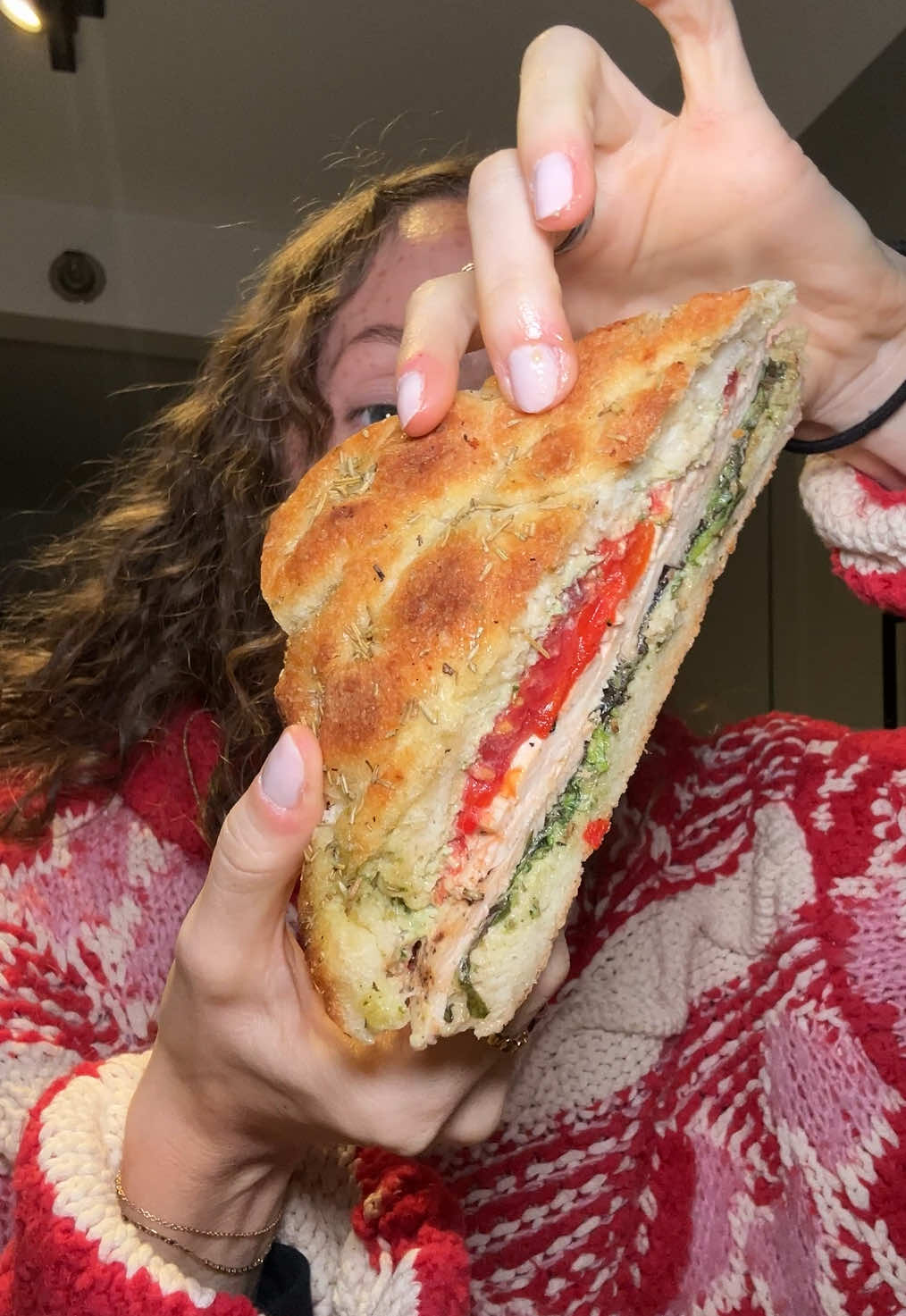 the buttery soft focaccia lightly toasted & smothered in pesto aioli is NEXT LEVEL @millburndeli 🥪🇮🇹 #millburndeli #njfoodie #njfood #italiansandwich #sandwiches 