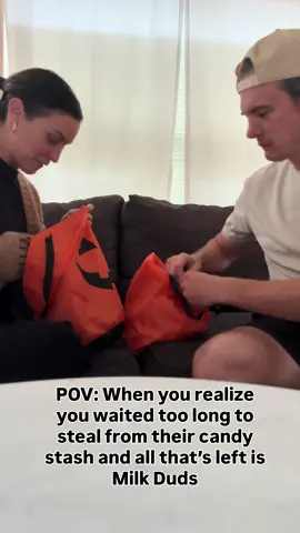 Trying to find one good piece of candy left like 🕵️‍♀️. #ParentingHumor #MarriageComedy #halloween #RelatableCouples #MomTok     