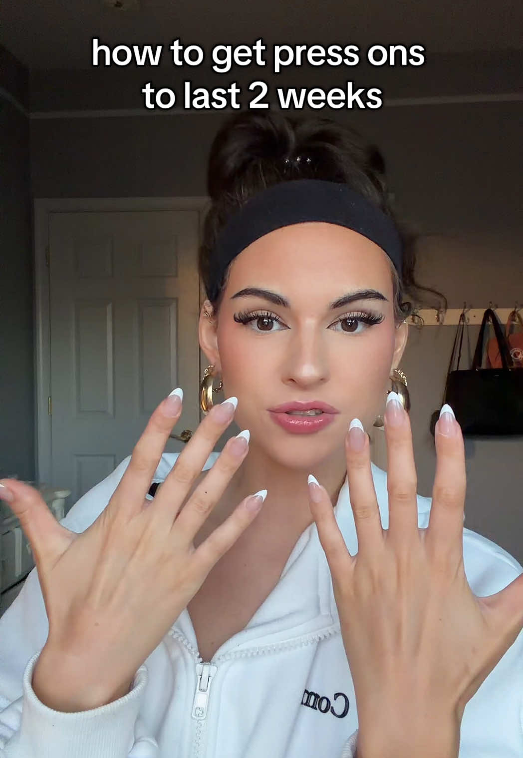 now they last as long as acrylics 😌 #nails #tutorial #pressonnails #acrylicnails #beautyhack 