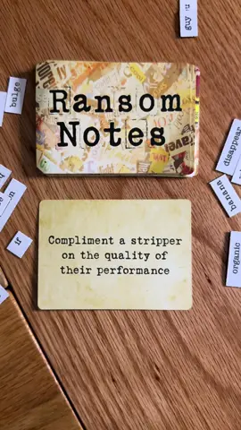 How many gently hug periods are in your ideal performance?  #ransomnotes #game #games #boardgames #tabletopgames 