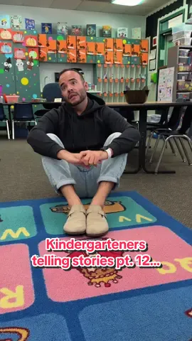 Kindergarteners telling stories pt. 12 #Kindergarten #teachersoftiktok #teachertok #teachers #fyp 