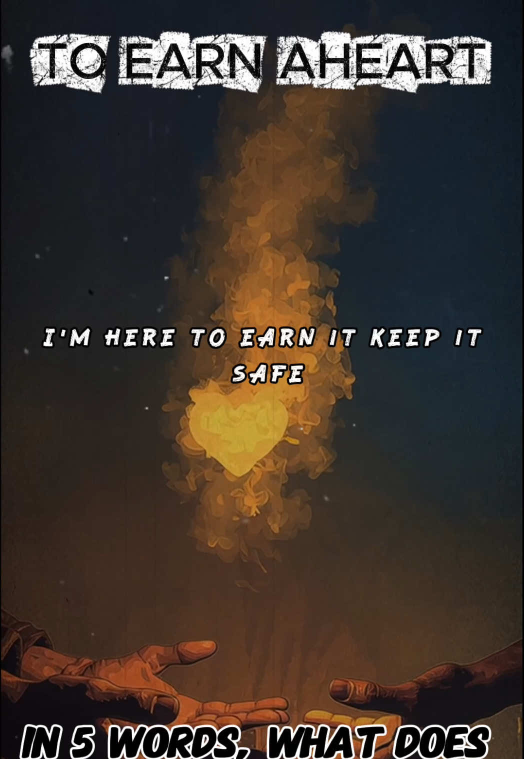 In 5 words, what does staying mean to you? Leave it in the comments. To Earn Your Heart #soulmate #earn #heartfeltpoem #poetry #poem.  Original Poem by NLT. 