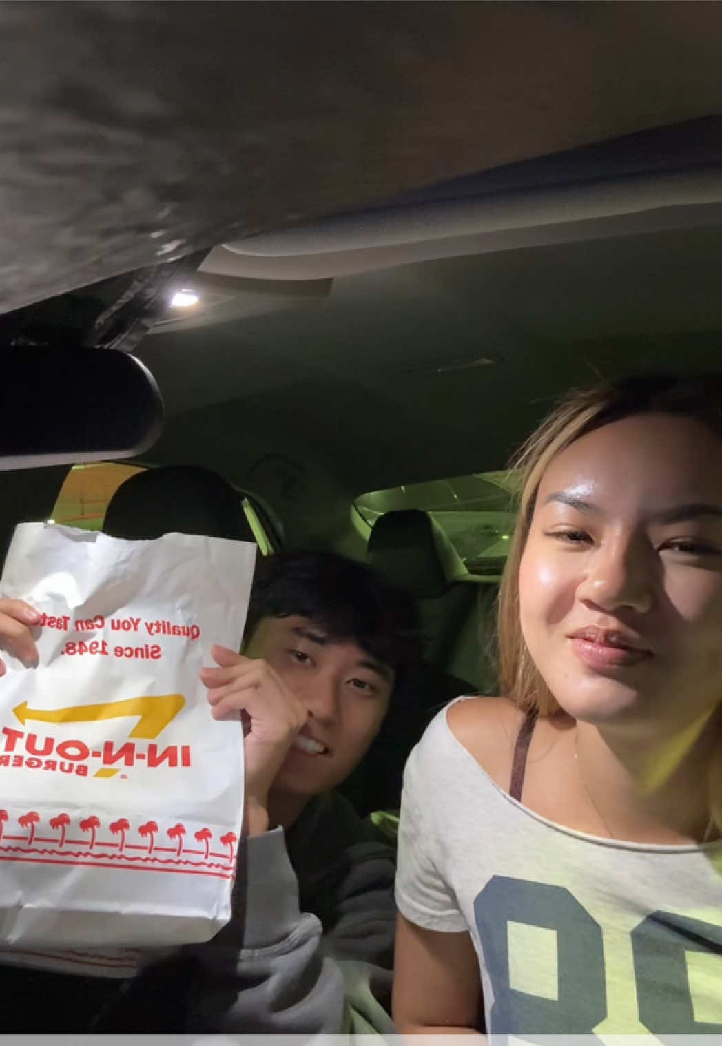 eat in n out with us 😛😛 #fyp #yummy #mukbang #innout 