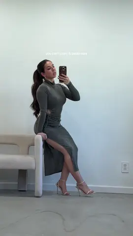 authenticity is unmatched >> dress @Valeria’S Boutique she deserves more love 🩶 #fallfashion #ootn #fashiongirl 