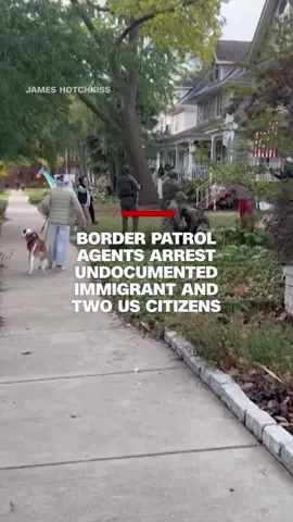 Neighbors filled the streets and surrounded Border Patrol agents during the arrest of a nearby construction worker in a Chicago neighborhood. Two US citizens were arrested for assaulting and impeding a federal officer, the agency said.