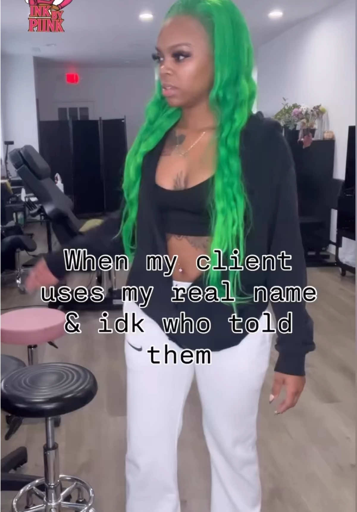 Be looking at yall sideways fr😭  Booking link in bio🫶🏽 #tattooartist #foryoupage #femaletattooartist #trending #indianapolis 