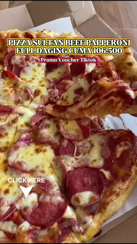 Diskon 35% buat Pizza Sultan Xtra Spesial cuma Rp106.500! 🔥 Langsung klik tag lokasi & tukarkan vouchernya di kasir Domino’s Pizza! #promoseruweekend #sultanpizza #nexent #nexentertainment 