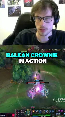 The Balkan Spirit HIT 😭 #leagueoflegends #crownshot #leaguetok #educational #losratones 