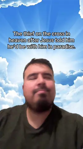 The thief on the cross in heaven after Jesus told him he'd be with him in paradise #christian #christiantiktok #fypシ 