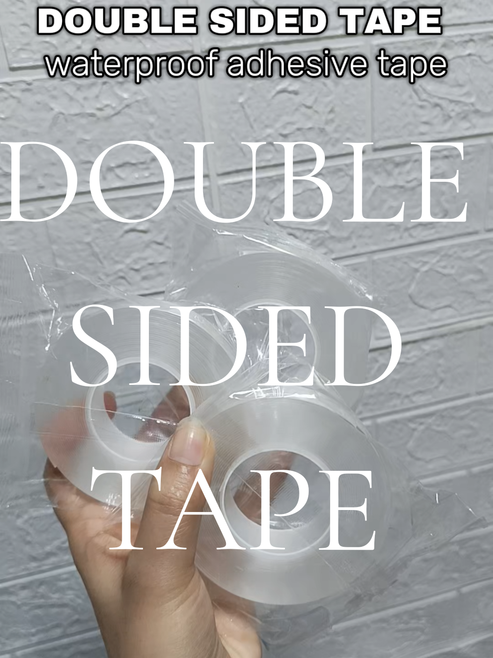 double sided adhesive tape.  #doublesidedtape #adhesivetape #waterproof #transparentdoublesidedtape #doublesided 