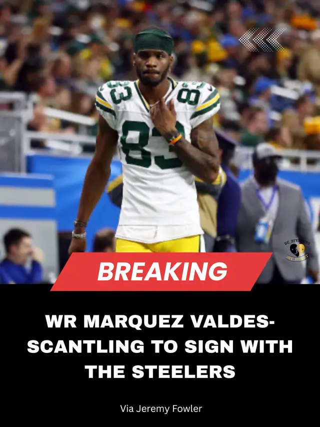 WR Marquez Valdes-Scantling to sign with the Steelers. Reuniting with Aaron Rodgers from their Green Bay days 🔶 #steelers 