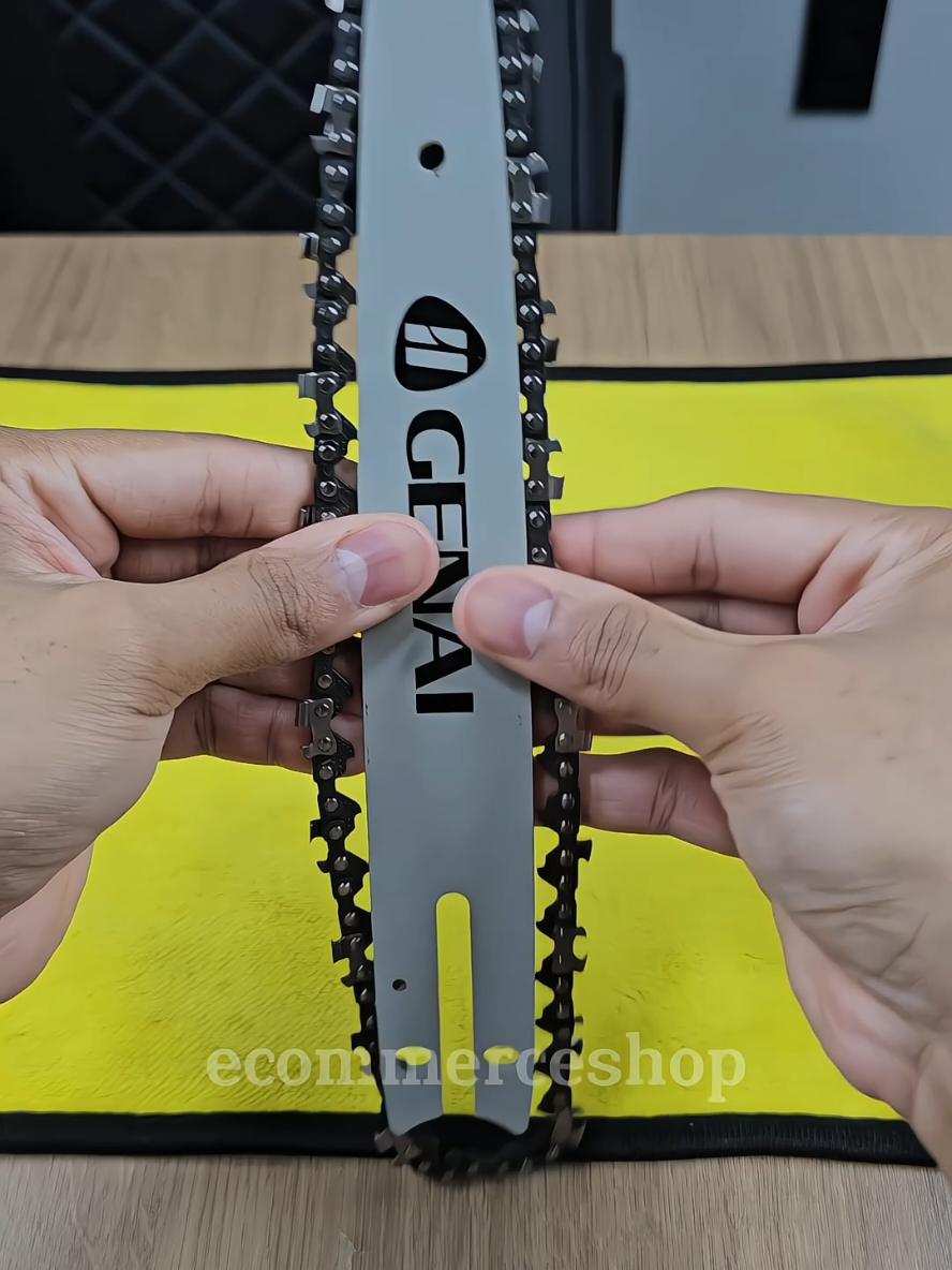 Motoserra serra elétrica genai 48V recarregável sem fio! #ferramentas #jardinagem #marcenaria 