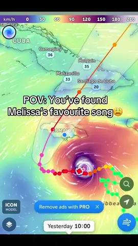 Tracking Hurricane Melissa🌀 #huricanemelissa #jamaica