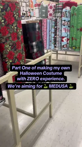 Part 1 🎃 Making my own Halloween costume because I guess I love to torture myself lololol 🐍 #sewing #halloween2025 #DIY #medusa #fyp 