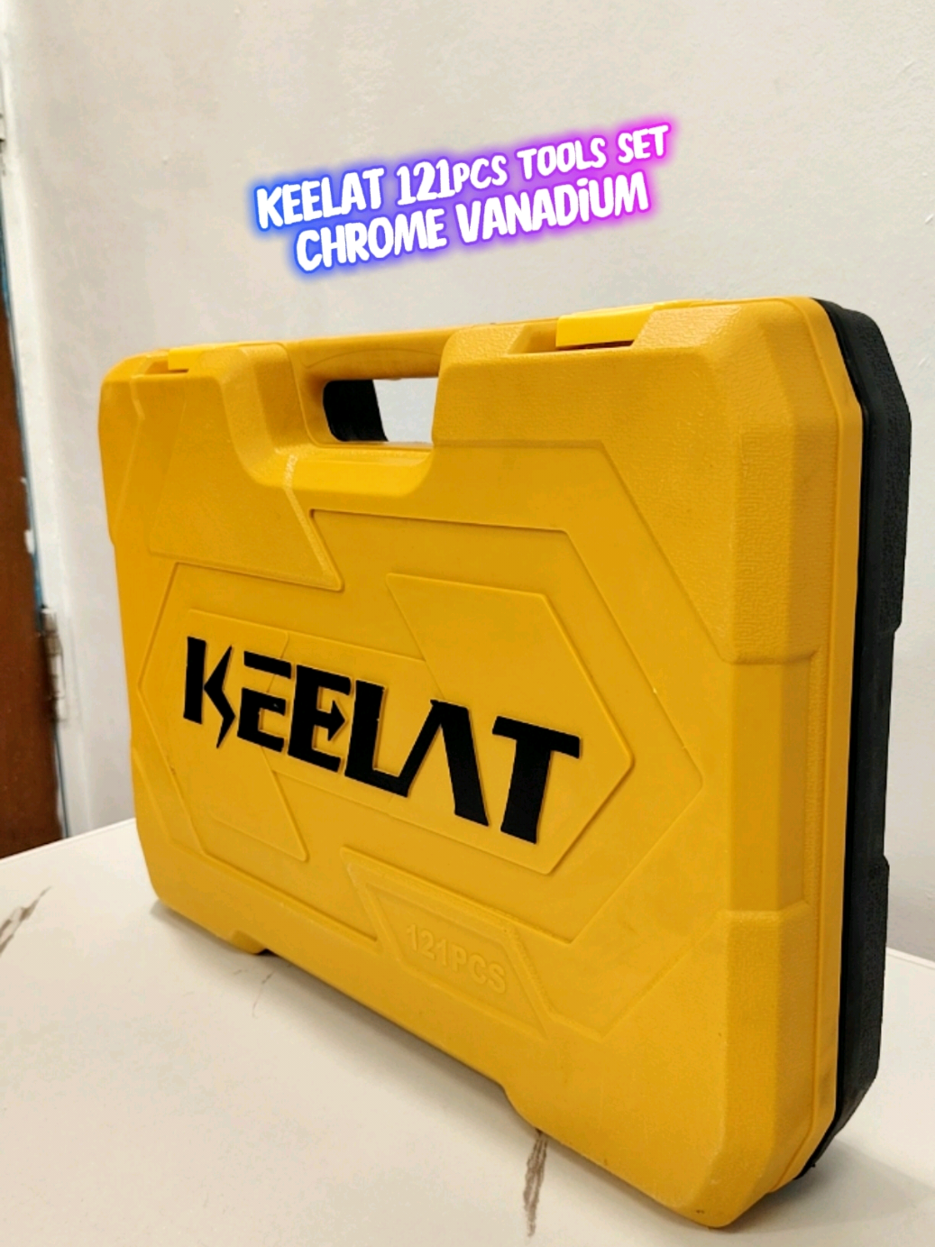 KEELAT 121pcs Tool Set Box – Complete DIY and Repair Kit with Durable CRV Steel Construction #ToolSet #DIYTools #MechanicKit #HeavyDutyTools #CompleteToolBox 