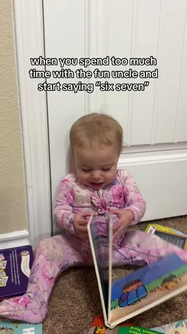 six sevened too hard 😂😂the hands crack me up #sixseven #baby #toddler #girlmom #youngparents 