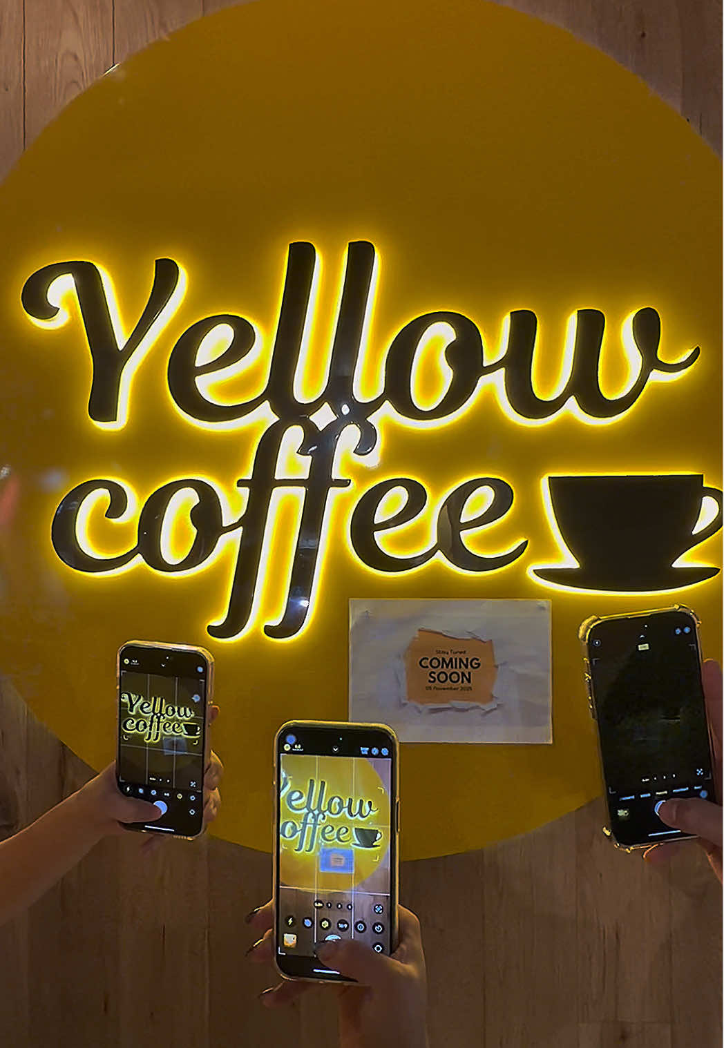 Get ready to sip on something new! ☕️✨ A little space for coffee, calm & connection💛 Grand opening soon at Oxford st⚠️ #Yellowcoffee #Sydneycafe #Coffeevibes #staytuned #oxfordstreet 