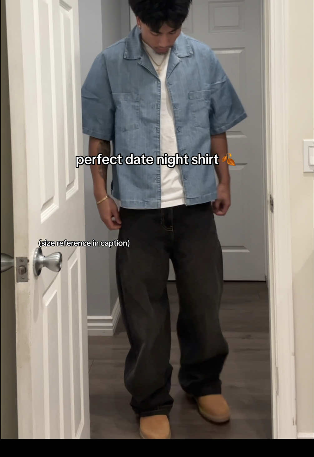 sz reference: 5’11 / 179 lbs / large #menoutfit #menoutfitideas #buttondown 