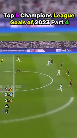 Top 5 Champions league gaols last part #football #championsleague #fyp 