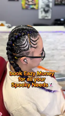 #CapCut book me before halloween🫣🫣 #halloweenbraids #ladybarber #denverbarber #denverbraider 