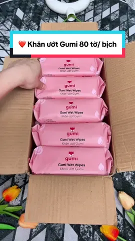 Trả lời @Kiều Diễm ❤️ Khăn ướt Gumi 80 tờ/ bịch đang có voucher còn hỗ trợ ship về tận nhà quá rẻ #khanuotgumi #cindythuytichcuc 