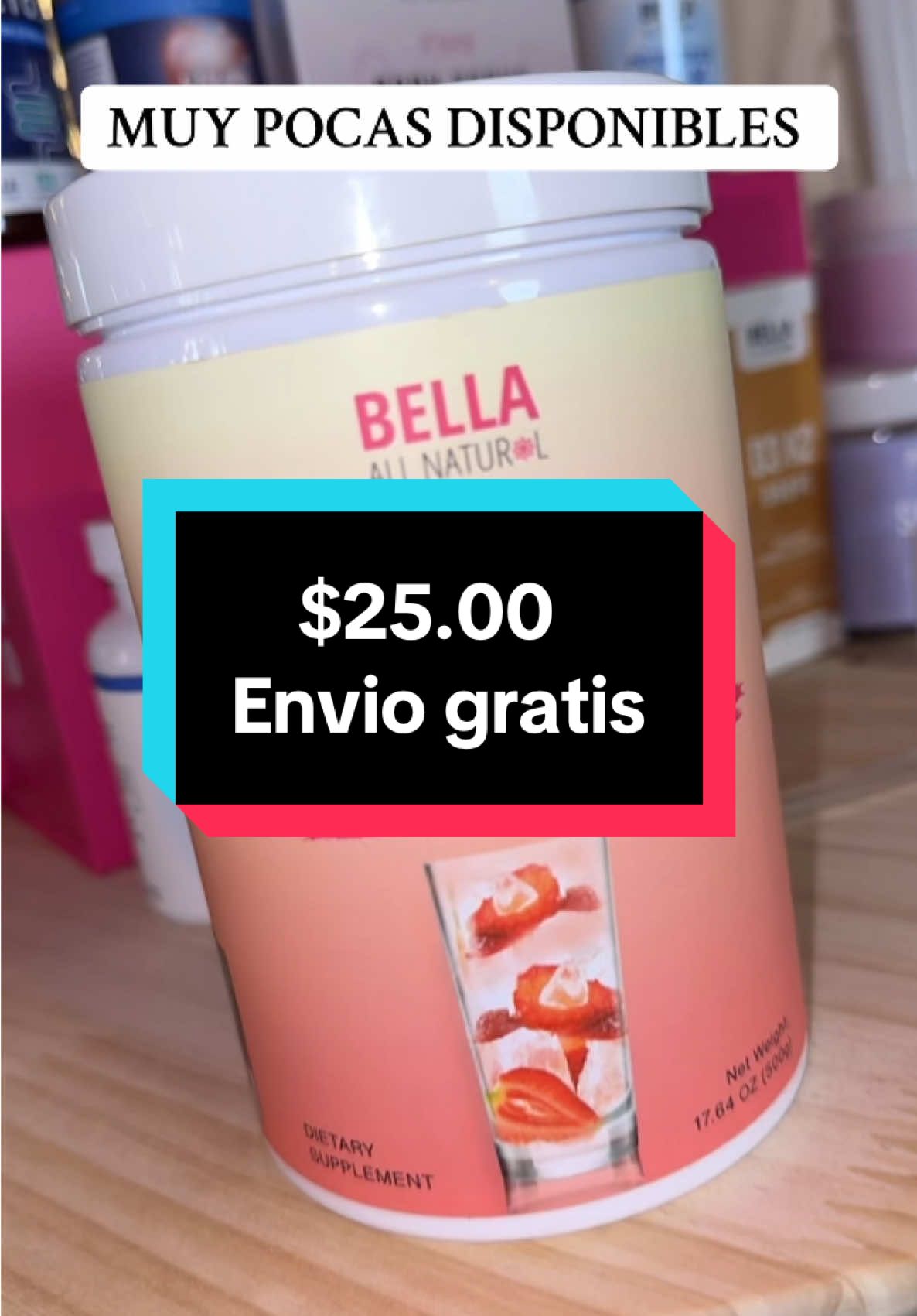 Muy pocas disponibles #strawberry #bellaallnatural #flashsale 