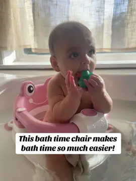 This chair makes bath time so much easier and less stressful! #bathchair #bathseat #babyitems #babyitemmusthave #falldealsforyou 