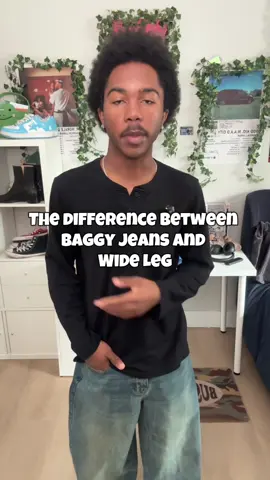 Do you prefer baggy or wide leg jeans?? #fashiontiktok #mensfashion #outfit #baggyjeans #widelegjeans 