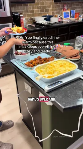 🍗✨ The FEPPO Electric Food Warming Mat has 6 heat levels + a 6-hour timer — perfect for parties, potlucks, or cozy dinners. #KitchenFinds #TikTokMadeMeBuyIt #FoodWarmer #DinnerHack #homeessentials  thanksgiving mat Christmas holiday buffet warmer
