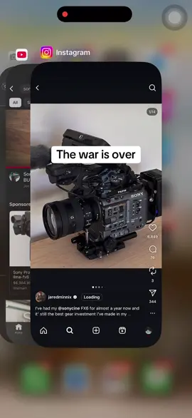 Best 7k I’ve spent, I love my new camera! #sonyfx6 #fx6 #cinema #warisover #sonyalpha 