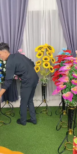 bunga hias mawar mekar 48kuntum 1set #bungasudut #tiktoklive #livehighlights #promomakangajian 