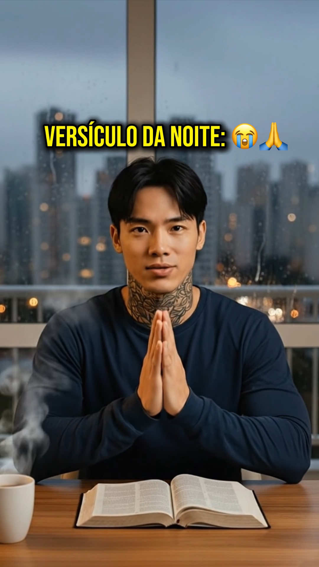 VERSÍCULO DA NOITE PRA VOCÊ 🙏 Deus fez esse vídeo chegar até você, não sei por qual momento você está passando, mas saiba que Ele é contigo. O versículo que eu li foi o Salmo 91:7, 7 Mil cairão ao teu lado, e dez mil à tua direita, mas tu não serás atingido. 👉 Essa palavra é tão poderosa que eu fiz até uma música sobre ela, se chama 