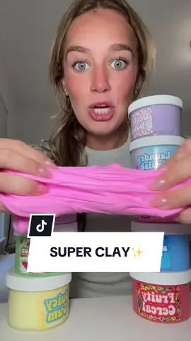 Super clay slime is 95% Clay and 5% slime!!💗🤭🫶🏻✨ It’s SUPER easy to play with and non-sticky! We have SOOO many new scents and they’re all in stock!! #superclay #slime #slimesbygrace #tiktokshoprestock #tiktokshopcreatorpicks 